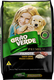 Premium Dog Filhotes Sabor Carne, Fígado & Cereais